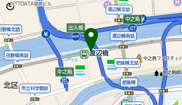 渡辺橋の地図画像