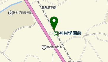 神村学園前の地図画像