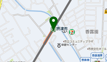 摂津市の地図画像