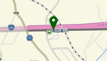 成田湯川の地図画像