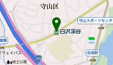 白沢渓谷の地図画像