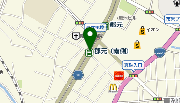 郡元〔南側〕(鹿児島市電)の地図画像