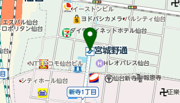宮城野通の地図画像
