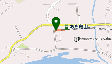 あき亀山の地図画像