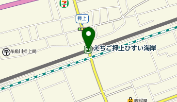 えちご押上ひすい海岸の地図画像
