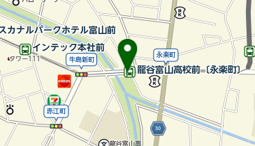 龍谷富山高校前〔永楽町〕の地図画像