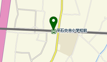 平石中央小学校前の地図画像