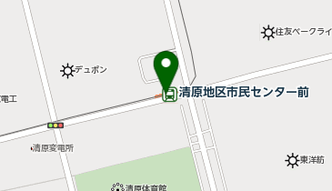 清原地区市民センター前の地図画像