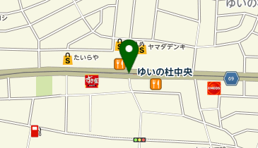 ゆいの杜中央の地図画像