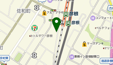 彦根駅前の地図画像