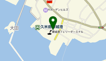 久米島兼城港の地図画像