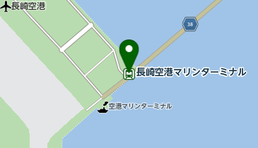 長崎空港マリンターミナルの地図画像