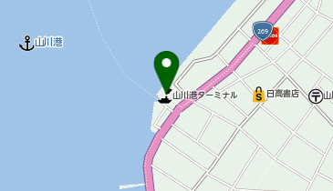 山川港の地図画像