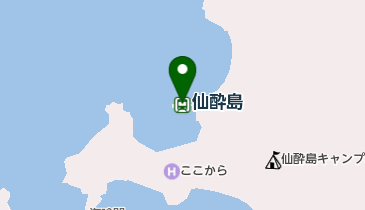 仙酔島の地図画像