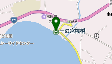 一の宮桟橋の地図画像