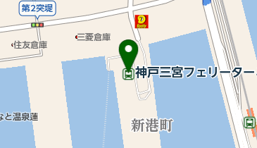 神戸三宮フェリーターミナルの地図画像