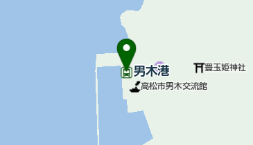 男木港の地図画像