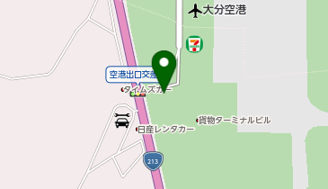 大分空港ホーバーターミナルの地図画像