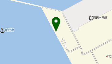 西大分ホーバーターミナルの地図画像