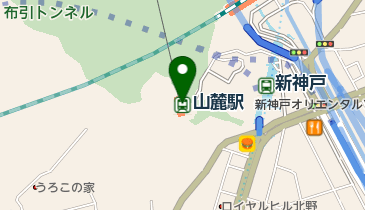 山麓駅(兵庫県)の地図画像