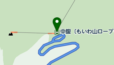 中腹〔もいわ山ロープウェイ・もーりすカー〕の地図画像