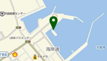 洲本港の地図画像