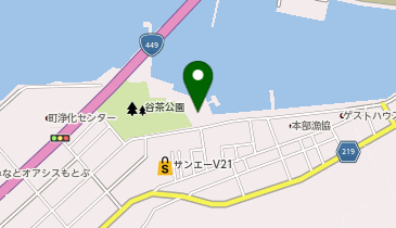 渡久地港〔本部〕の地図画像