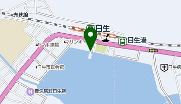 日生駅前港の地図画像