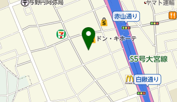 浅間神社の地図画像