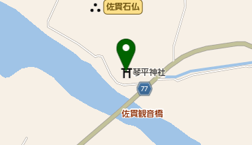 琴平神社の地図画像