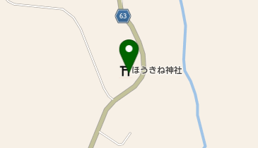 箒根神社の地図画像