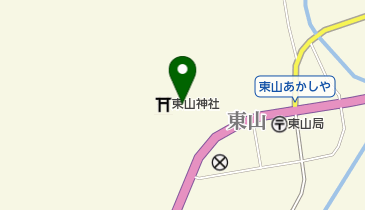 東山神社の地図画像