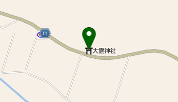 大霊神社の地図画像