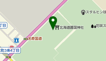 北海道護國神社の地図画像