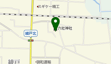 六社神社の地図画像