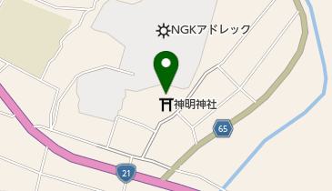 神明神社の地図画像