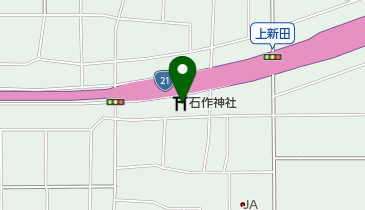 石作神社の地図画像