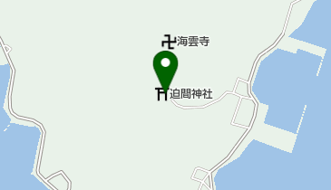 迫間神社の地図画像