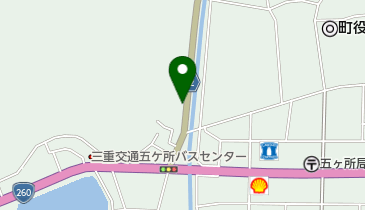 五ケ所神社の地図画像