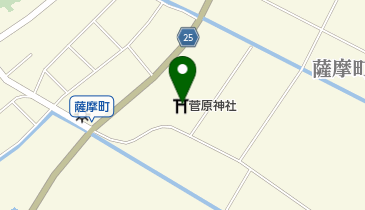 菅原神社の地図画像