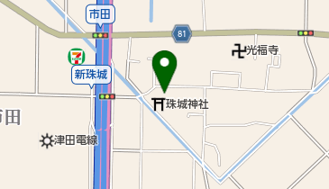 珠城神社の地図画像