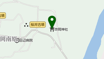 咋岡神社の地図画像