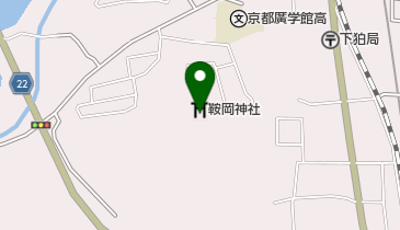 鞍岡神社の地図画像