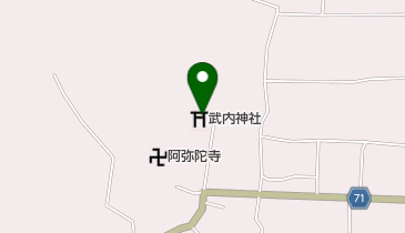 武内神社の地図画像