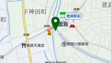 萱島神社の地図画像