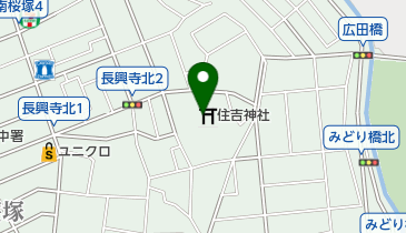 長興寺住吉神社の地図画像