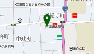 嵩道天皇社の地図画像