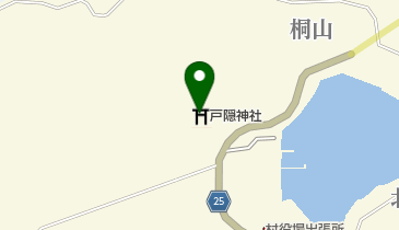 戸隠神社の地図画像