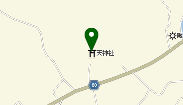 天神社の地図画像