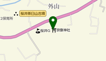 宗像神社の地図画像